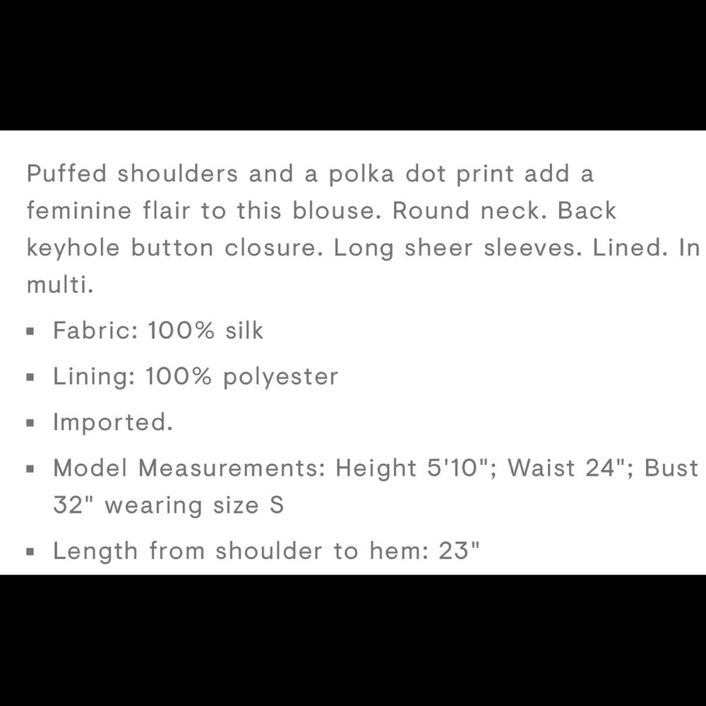 Intermix polka dot blouse - Picture 7 of 7